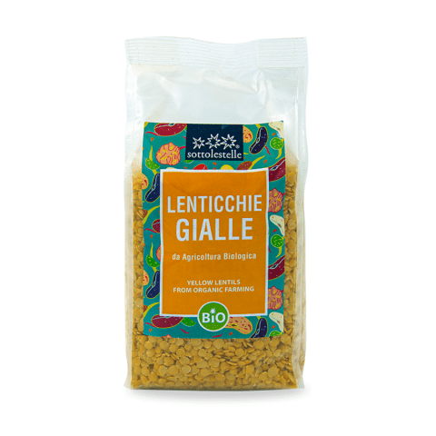 Đậu Lăng Vàng Hữu Cơ 500g Sottolestelle Organic Yellow Lentils